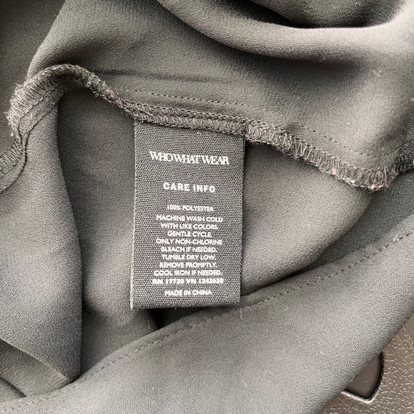 Dressy sheer black high collar tank top - Picture 7 of 10